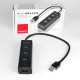 AXAGON Four-port USB 3.0 hub with fast charging and power support | HUE-S2B