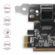 AXAGON Gigabit Ethernet PCI-Express network card with proven Realtek chipset version | PCEE-GRF