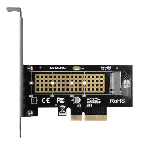 AXAGON The PCI-Express x4 internal adapter for connecting an NVMe M.2 SSD disk to a computer | PCEM2-N