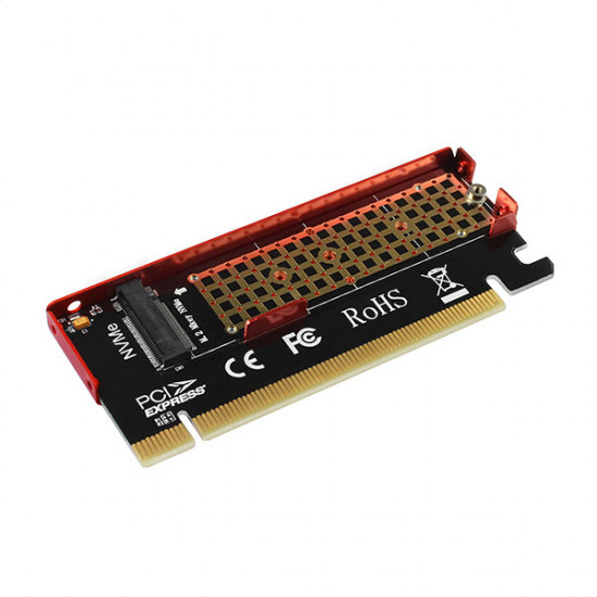 AXAGON PCI-Express x16 internal adapter to connect an NVMe M.2 SSD to a desktop | PCEM2-S