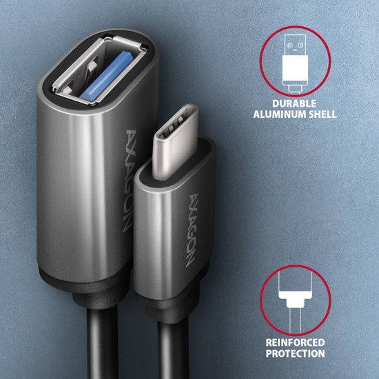 AXAGON Cable adapter into the USB-C port with USB-A female output, 20cm | RUCM-AFAC