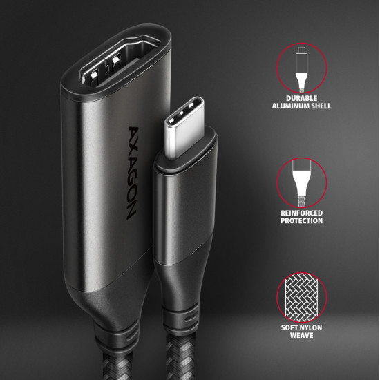 AXAGON | Active converter | USB-C to HDMI | 0.25 m