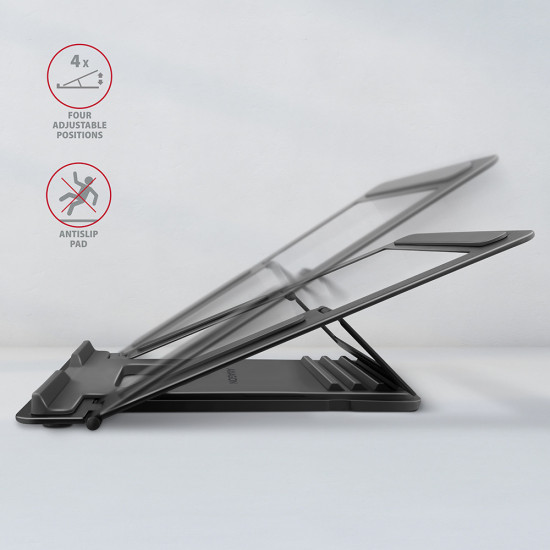 AXAGON | Notebook stand STND-L | Height adjustment | 10-16  | Black