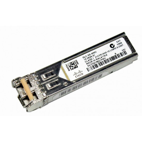 Cisco Genuine Transceiver Module Ethernet 1Gbps 850nm 3.3V LC Pluggable, SFP, 550m (MMF, DOM)