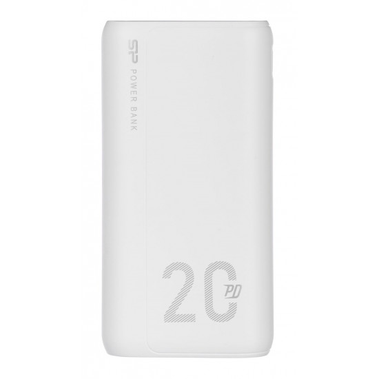 SILICON POWER QS15 Powerbank External battery 20000 mAh 2x USB QC 3.0 1x USB-C PD (SP20KMAPBKQS150W) White