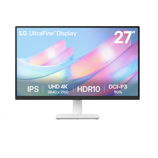 LG 27US500-W | 27  | IPS | 16:9 | 60 Hz | 5 ms | 3840 x 2160 pixels | 240 cd/m² | HDMI ports quantity 2