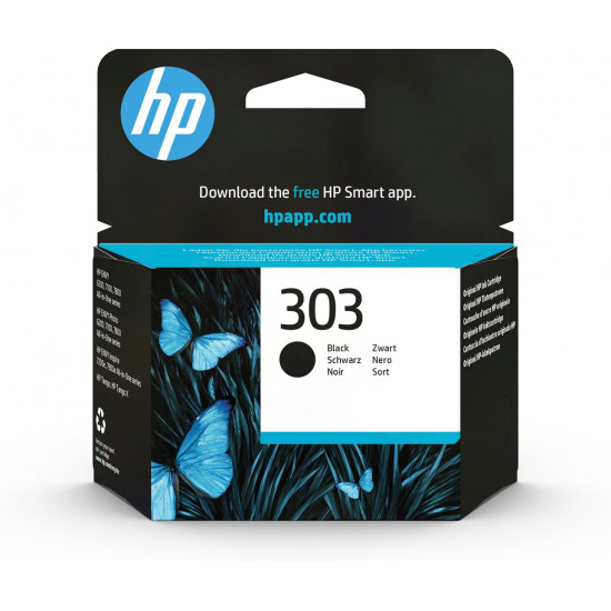 HP 303 BLACK ORIGINAL INK/EN/RU/FR/PL/CZ/HU CARTRIDGE