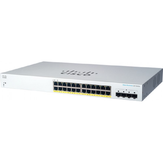 CBS220 SMART 24-PORT GE POE/4X1G SFP