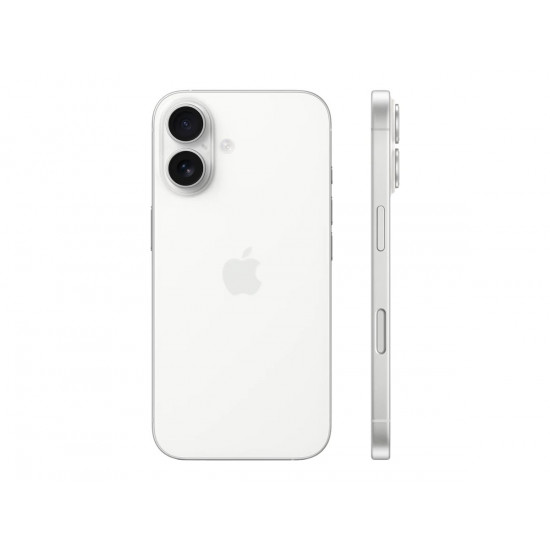 Apple iPhone 16 | White | 6.1  | Super Retina XDR display | 2556 x 1179 pixels | A18 | Internal RAM 8 GB | 512 GB | Dual SIM | 4G | 5G | Main camera resolution 48+12 MP | Secondary camera resolution 12 MP | iOS | 18