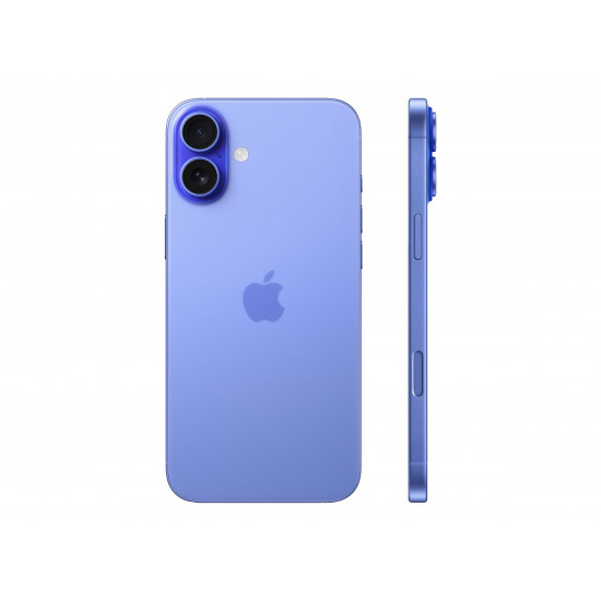 Apple iPhone 16 Plus | Ultramarine | 6.7  | Super Retina XDR display | 2796 x 1290 pixels | A18 | Internal RAM 8 GB | 512 GB | Dual SIM | 4G | 5G | Main camera resolution 48+12 MP | Secondary camera resolution 12 MP | iOS | 18