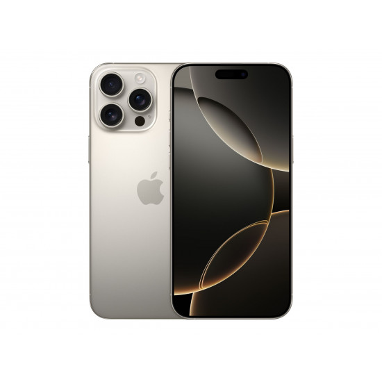 Apple iPhone 16 Pro | Natural Titanium | 6.3  | Super Retina XDR display with ProMotion | 2622 x 1206 pixels | A18 Pro | Internal RAM 8 GB | 512 GB | Dual SIM | 4G | Main camera resolution 48+12 MP | Secondary camera resolution 12 MP | iOS | 18