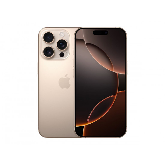 Apple iPhone 16 Pro Max | Desert Titanium | 6.9  | Super Retina XDR | 2868 x 1320 pixels | A18 Pro | Internal RAM 8 GB | 256 GB | Dual SIM | 4G | Main camera resolution 48+12 MP | Secondary camera resolution 12 MP | iOS | 18