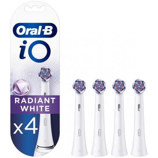 Toothbrush replacement heads ORAL-B iO Radiant 4 sh white