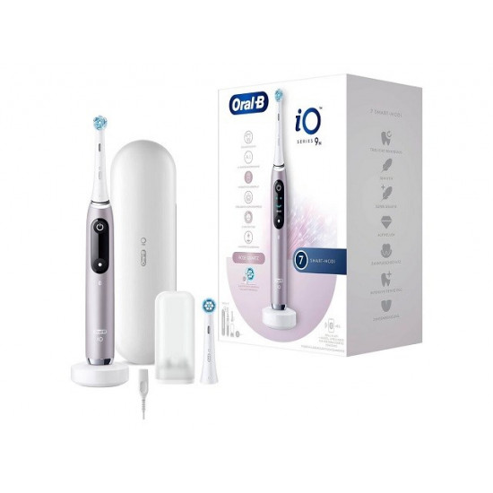 Braun  iO Series 9 Rose Quartz electric toothbrush