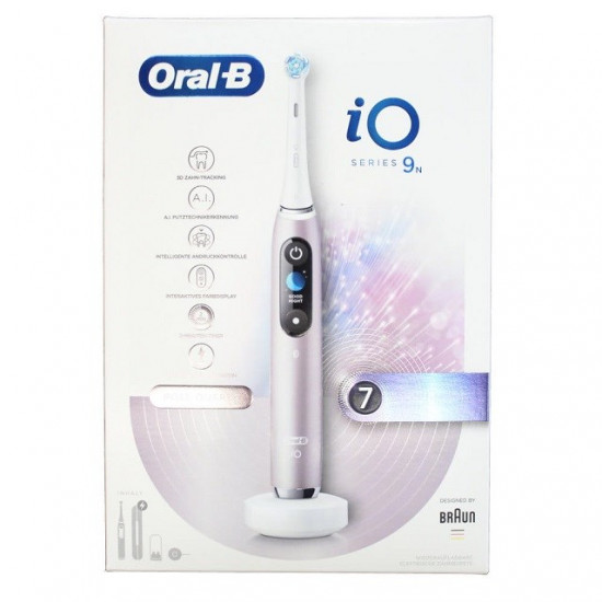 Braun  iO Series 9 Rose Quartz electric toothbrush