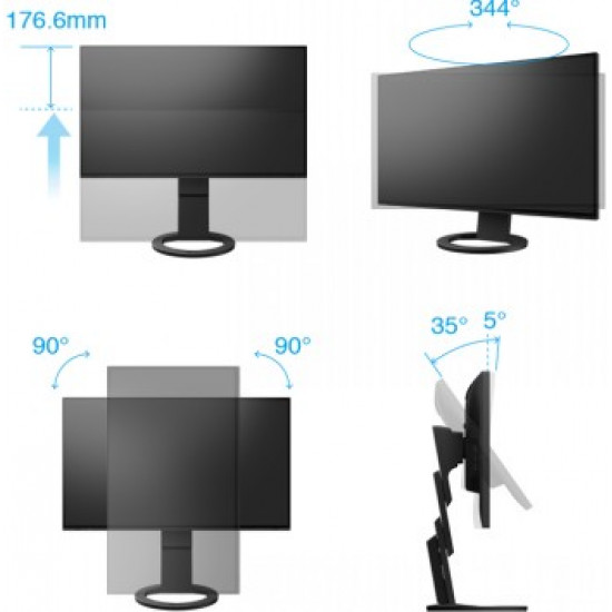 EIZO EV2795EN 27 IPS 16:9 2560X1440 USB-C/70W RJ45 (WHITE)