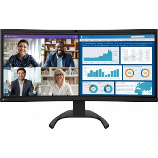 EIZO EV3450X 34.1 IPS 16:9 2440X1440 CURVED USB-C/94W RJ45 CAM (BLACK)