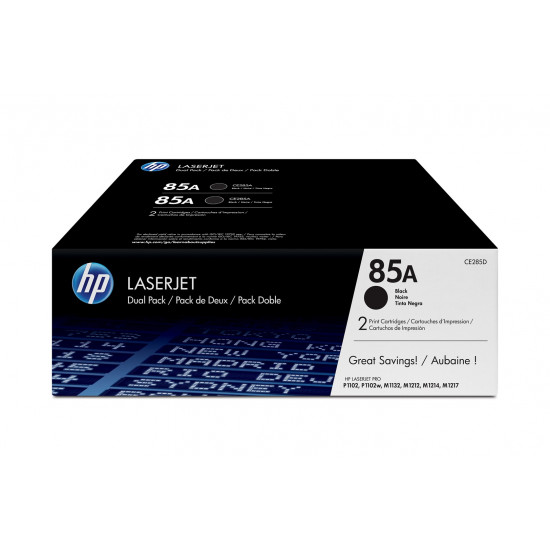 HP 85A - 2 pakker - sort - original -