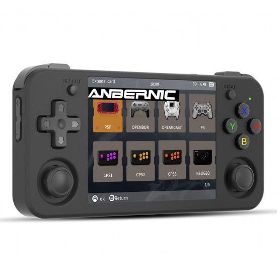 Retro gaming portable console ANBERNIC RG35XX H Black