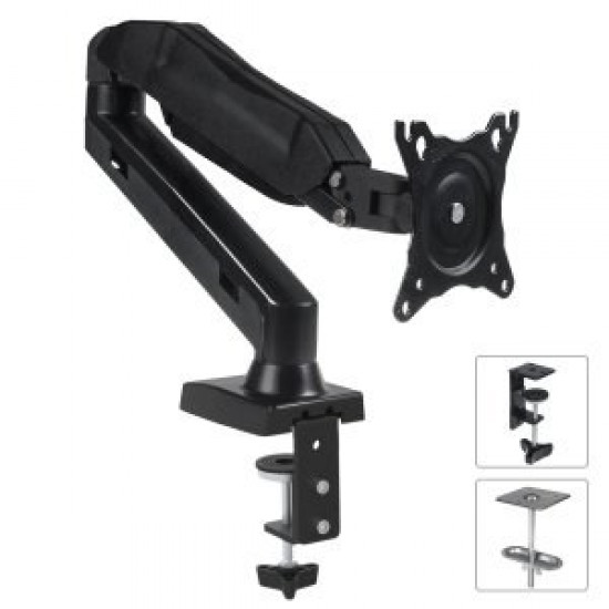 Maclean MC-860 monitor mount / stand 68.6 cm (27) Black Desk