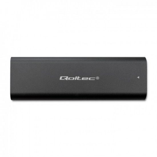 Qoltec 50312 storage drive enclosure SSD enclosure Black M.2