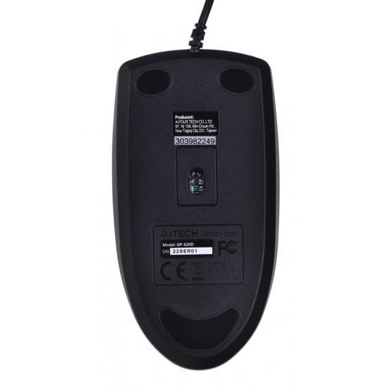 A4Tech OP-620D mouse Ambidextrous USB Type-A Optical 800 DPI