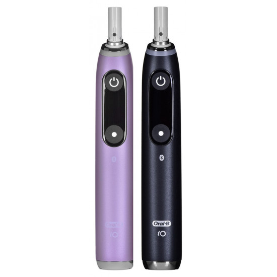 BRAUN ORAL-B ELECTRIC TOOTHBRUSH IO 9N SET DUO BLACK ONYX & ROSE QUARTZ