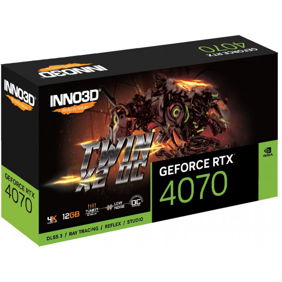 INNO3D GeForce RTX 4070 TWIN X2 OC DLSS 3 graphics card