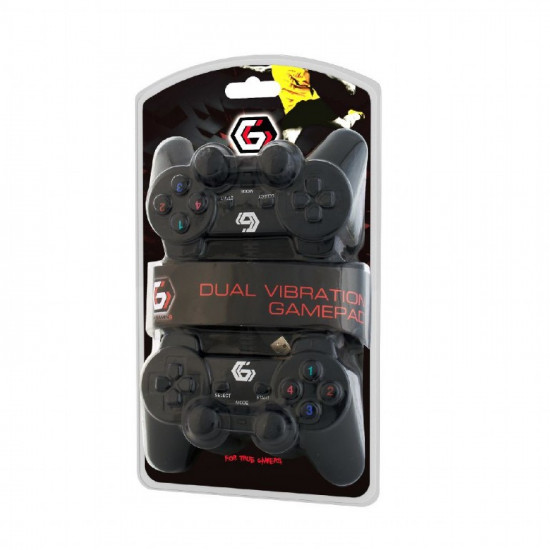 Gembird | Double USB dual vibration gamepad