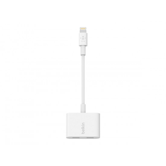 Belkin | Lightning Audio + Charge RockStar Cable, 11.5 cm, White | F8J198btWHT