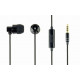 Gembird | Metal earphones with microphone Paris | Built-in microphone | 3.5 mm | Black