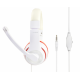 Gembird | Stereo Headset | MHS 03 WTRD | 3.5 mm | White with Red Ring | Headset