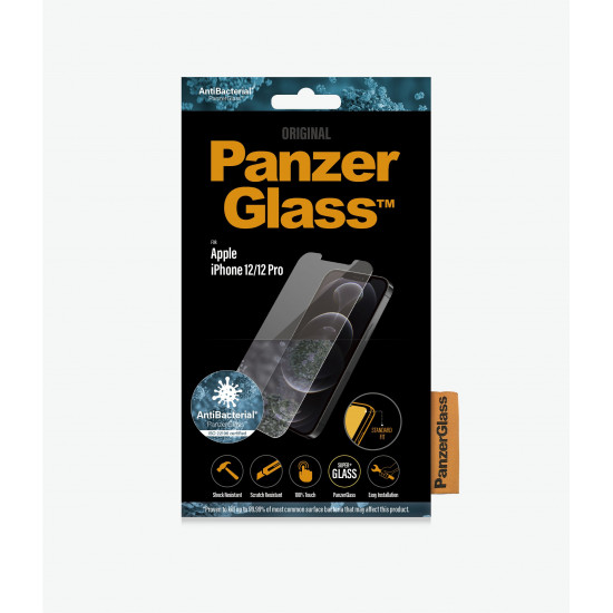 PanzerGlass | Apple | For iPhone 12/12 Pro | Glass | Transparent | Clear Screen Protector