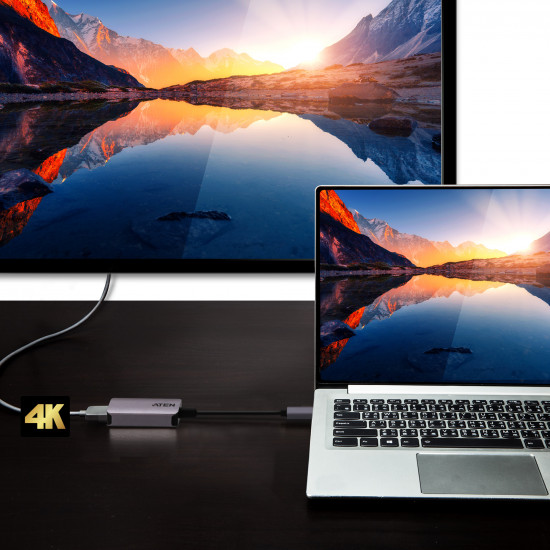 Aten | USB-C to HDMI 4K Adapter | HDMI Female | USB-C Male