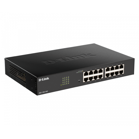 D-Link | Smart Managed Switch | DGS-1100-16V2 | Managed | Desktop | Power supply type 100 to 240 V AC, 50 to 60 Hz Internal