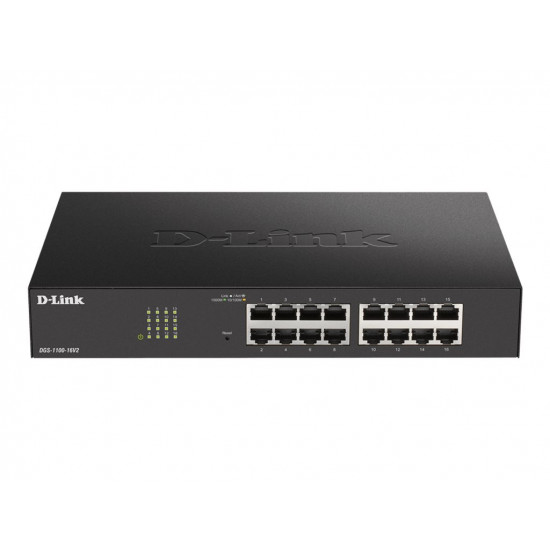 D-Link | Smart Managed Switch | DGS-1100-16V2 | Managed | Desktop | Power supply type 100 to 240 V AC, 50 to 60 Hz Internal