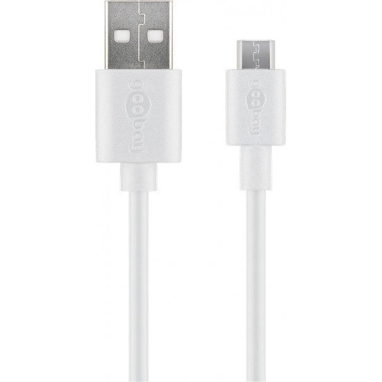 Goobay | Micro USB charging and sync cable | 43837 | USB-A 2.0 to Micro-USB USB 2.0 male (type A) | USB 2.0 micro male (type B)