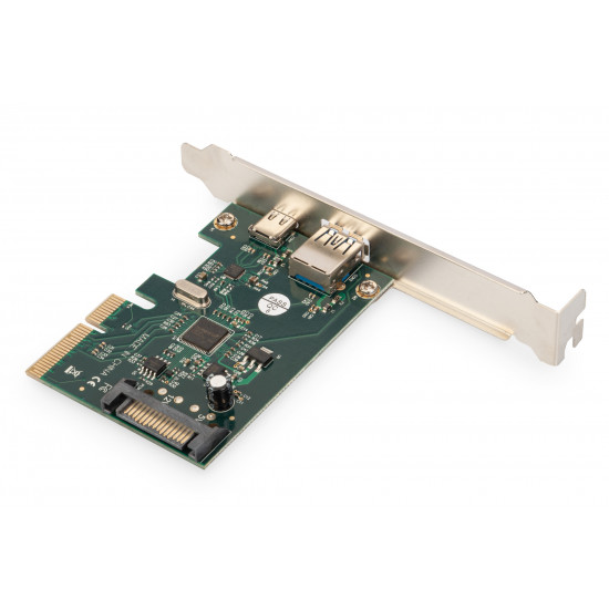 Digitus | PCIe card, USB-C 3.1 Gen 2, 10Gpbs, USB-A 3.1 | DS-30225