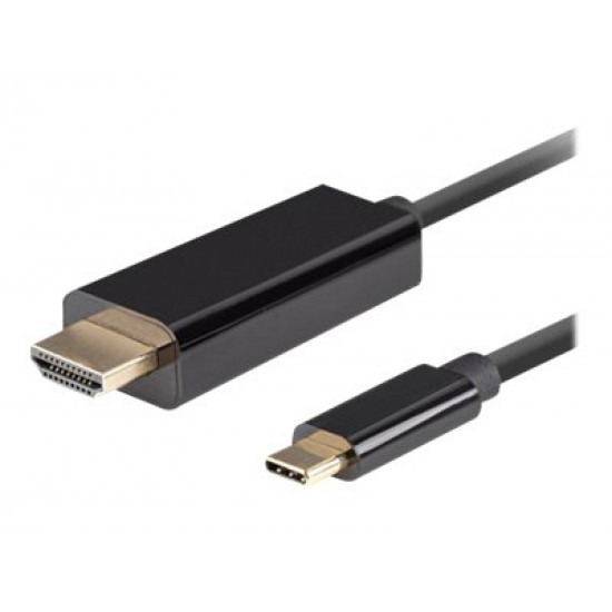 Lanberg USB-C to HDMI Cable, 0.5 m 4K/60Hz, Black | Lanberg | USB-C to HDMI Cable | Black | 0.5 m