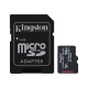 Kingston | UHS-I | 64 GB | microSDHC/SDXC Industrial Card | Flash memory class Class 10, UHS-I, U3, V30, A1 | SD Adapter