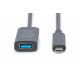 Digitus | Active USB 3.2 Gen2 10G extension cable | DA-73113 | USB-C to USB-A