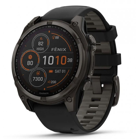 SMARTWATCH FENIX 8 SAPP. SOLAR/BLACK/GRAY 010-02907-11 GARMIN