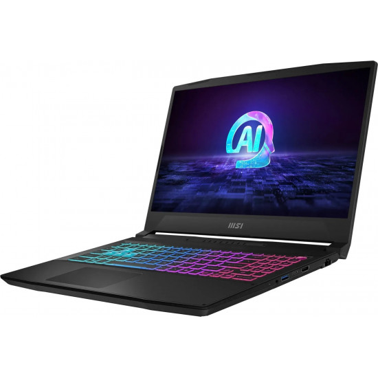 MSI Katana A15 AI B8VF-487XPL AMD Ryzen™ 7 8845HS Laptop 39.6 cm (15.6) Full HD 16 GB DDR5-SDRAM 1 TB SSD NVIDIA GeForce RTX 4060 Wi-Fi 6E (802.11ax) NoOS Black