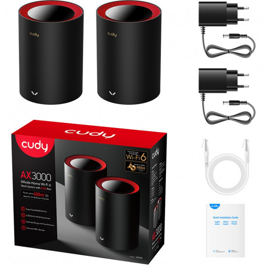 Cudy AX3000 Wi-Fi 6 Mesh 2.5G Solution 2-Pack