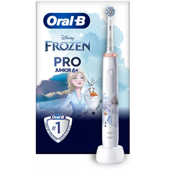 Oral-B | Electric Toothbrush | Frozen Pro Series 3 | Rechargeable | For kids | Number of brush heads included 1 | Number of teeth brushing modes 3 | White