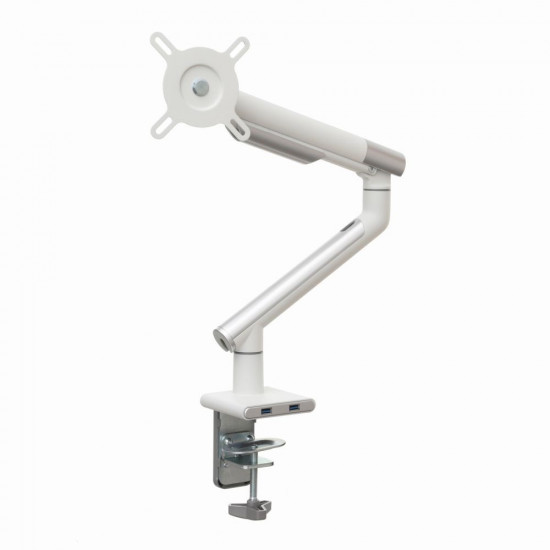 Desk mount for monitor LED/LCD 17-32 ART L-19GD gas assistance 2-9 kg 2x USB 3.0 White