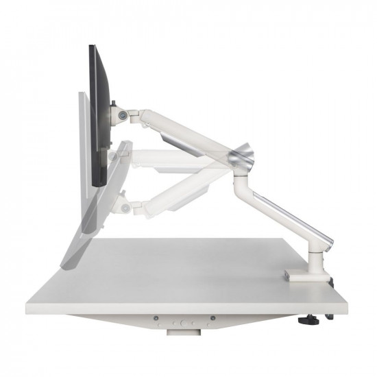 Desk mount for monitor LED/LCD 17-32 ART L-19GD gas assistance 2-9 kg 2x USB 3.0 White