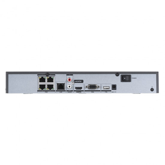 Hikvision DS-7604NXI-K1/4P(D) Network Video Recorder (NVR) 1U Black