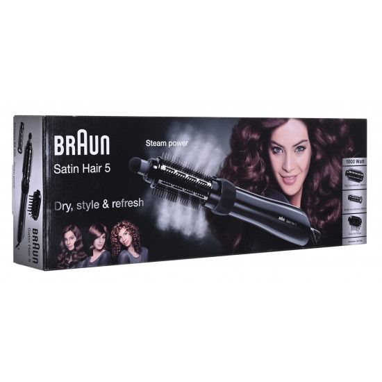 Braun Satin Hair 5 AS530 Hot air brush Warm Black 1000 W 2 m