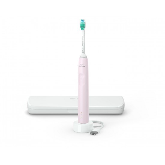 Philips 3100 series HX3673/11 Sonic electric toothbrush with case - pink